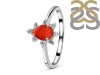 Red Onyx & White Topaz Ring ROX-RDR-2305.