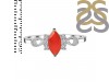 Red Onyx & White Topaz Ring ROX-RDR-349.