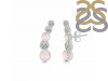 Rose Quartz & White Topaz Stud Earring RSQ-RDE-1472.
