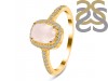 Rose Quartz & White Topaz Ring RSQ-RDR-3263.