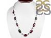Ruby Zoisite/Green Amethyst Necklace-NSL RZS-12-1