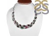 Ruby Zoisite/Green Amethyst Necklace-NJ RZS-12-3