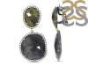 Multi Sapphire/White Topaz Earring-2E SPH-3-59