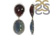 Multi Sapphire/White Topaz Earring-2E SPH-3-75