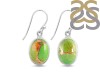 Green Copper Turquoise Earring-E TRC-3-7