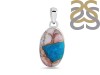 Blue Oyster Turquoise Pendant-SP TRO-1-151
