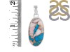 Blue Oyster Turquoise Pendant-SP TRO-1-167