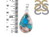 Blue Oyster Turquoise Pendant-SP TRO-1-170