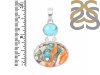Oyster Turquoise Turquoise Pendant-2SP TRO-1-202