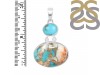 Oyster Turquoise Turquoise Pendant-2SP TRO-1-203