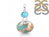 Oyster Turquoise Turquoise Pendant-2SP TRO-1-203