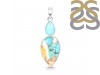 Oyster Turquoise Turquoise Pendant-2SP TRO-1-221