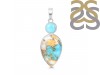 Oyster Turquoise Turquoise Pendant-2SP TRO-1-236