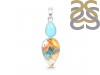 Oyster Turquoise Turquoise Pendant-2SP TRO-1-245