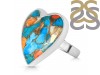 Oyster Turquoise-Adjustable Ring-ADJ-R TRO-2-259
