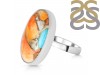 Oyster Turquoise-Adjustable Ring-ADJ-R TRO-2-263