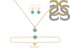 Turquoise Jewelry Set TRQ-RDB-67-RDN-77-RDE-695.