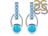 Turquoise & Blue Topaz Earring TRQ-RDE-104.
