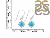 Turquoise & White Topaz Earring TRQ-RDE-695.