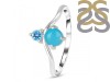 Turquoise & Blue Topaz Ring TRQ-RDR-1497.