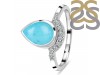 Turquoise & White Topaz Ring TRQ-RDR-2189.