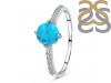 Turquoise & White Topaz Ring TRQ-RDR-220.