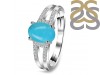 Turquoise & White Topaz Ring TRQ-RDR-2255.