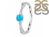 Turquoise & White Topaz Ring TRQ-RDR-2276.