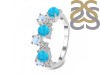 Turquoise & Moonstone & White Topaz Ring TRQ-RDR-4006.
