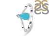 Turquoise & White Topaz Ring TRQ-RR-374.