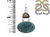 Tibetan Turquoise/Moldavite Pendant-2SP TRT-1-1