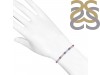 Tanzanite & White Topaz Bracelet With Adjustable Camera Lock TZN-RDB-126.