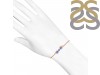 Tanzanite & White Topaz Bracelet With Adjustable Camera Lock TZN-RDB-145.