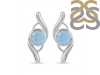 Blue Chalcedony Stud Earring BLX-RDE-2.