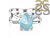 Aquamarine Raw Crystal & White Topaz Ring AQM-RR-382.