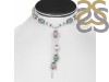 Pearl/Pink Jade/Green Aventurine Beaded Necklace BDD-12-1605