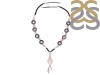 Rose Quartz/Pearl Beaded Necklace BDD-12-1663