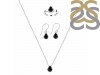  Black Tourmaline Jewelry Set BLS-RDN-410-RDE-995-RDR-4028.