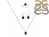  Black Tourmaline Jewelry Set BLS-RDN-455-RDE-547-RDR-248.