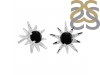 Black Tourmaline & White Topaz Stud Earring BLS-RE-50.