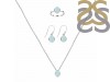  Blue Chalcedony Jewelry Set BLX-RDN-455-RDE-547-RDR-248.
