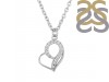 Cubic Zirconia Heart Necklace CUZ-RDN-55.