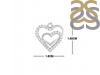Cubic Zirconia Heart Necklace CUZ-RDN-56.