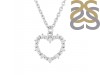 Cubic Zirconia Heart Necklace CUZ-RDN-63