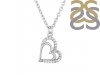Cubic Zirconia Heart Necklace CUZ-RDN-81.