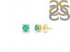 Green Onyx Stud Earring GRO-RDE-1296.