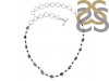 Herkimer Diamond/Black Spinel Necklace-NSL HKD-12-4