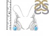 Larimar & White Topaz Penguin Earring LAR-RUE-44.