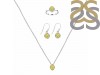  Lemon Quartz Jewelry Set LEM-RDN-455-RDE-547-RDR-248.