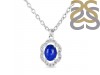 Lapis & White Topaz Necklace With Slider Lock LLP-RDN-78.